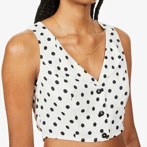 REFORMATION Ember Crepe Crop Top